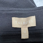 Talbots Women's  Black Wide Leg Bootcut Dress Pants Size 12 Photo 2