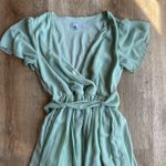 Baltic Born  Sage Green Maxi Dress Size M | Wrap Flutter Sleeve Bridesmaid Formal Photo 1