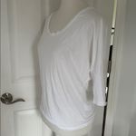 Carbon38 White Quarter Sleeve Long Tee Size M Photo 1