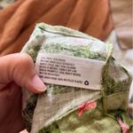 Agua Bendita Tropical Peony print tie wrap top  x Target linen blend medium Photo 5