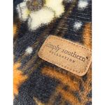 Simply Southern Womens Fleece Pullover Sweatshirt Floral Print Orange Brown XL Black Photo 8