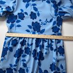 Sugar Lips  Skyline Floral Papillon‎ Puff Sleeve Midi Dress Size XS Blue Cottage Photo 13