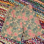 Gap Vintage  Tropical Floral Fruit Pattern High Waist Pleated Shorts Photo 3