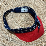 Disney  Parks Women's Straw Visor Hat Bow Americana Stars Red White Blue July 4th Photo 1