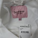 Juicy Couture Women’s Small White Denim Moto Jacket Belted Biker NWT Y2K Style Photo 5