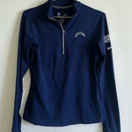 Nike  NFL Los Angeles Chargers Half Zip Women’s Pullover Dark Blue Navy Sz Medium Photo 0
