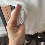 Aritzia TNA ribbed crewneck tshirt tee cropped top short sleeve White Size L Photo 5