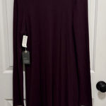 Aritzia Wilfred Free Burgundy Open Back Sweater Dress Large Photo 0