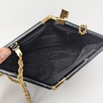 Vintage Palizzio Reptile Snake Skin Crossbody Evening Clutch Bag Black Photo 7