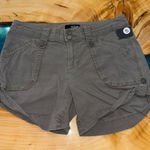 a.n.a Green Cargo Shorts with Sporty Curved Hem Photo 0