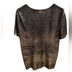 Sparkle & Fade  Metallic Short Sleeve Top Photo 4