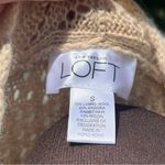 Loft Women’s Lambs Wool Angora Beige Short Sleeve Knit Cardigan Sweater Size S Photo 1