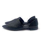 Vince Darlington Pointed Toe D’Orsay Flats Black Leather Designer Loafer Size 7 Photo 4