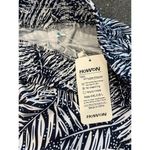 HOWON High Rise wide Leg Tropical Palazzo Pants size L White Photo 4