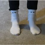 NWT Two Pairs of eyes and ears or hands ladies white socks size 7 Photo 4