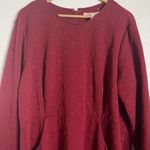 Hutch Anthropologie  Red A-Line Sweater Dress Size 3XL Photo 6