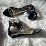 Lovely People Black Suede Fringe Sandals Black Size 6 Photo 1