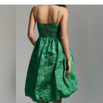 Anthropologie Emerald High / Low Bubble Dress  Photo 2