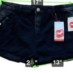 Hot Kiss  Size 15‎ Denim Cuffed Shorts NWT Photo 5