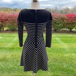 BCBGMAXAZRIA BCBG Black/White Koryn Striped Dress Photo 10