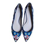 Tory Burch  Rosemont Pansy Floral Embroidered Pointed Toe Flats Size: 9 Photo 1