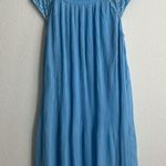 DKNY Pleated Cap Sleeve Party Shift Dress in Light Blue, Size 16 EXCELLENT! $139 Photo 2