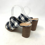 Madewell Alexandria Buffalo Plaid Mule Sandals in Black & White Size US 9 Photo 8