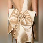NWT Odd Muse London Gold The Ultimate Muse Bow Detail Mini Dress (removable bow) Size M Photo 4