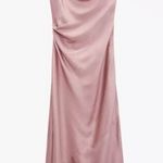 ZARA Elegant Pink Satin Slip Dress Photo 1