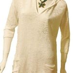 Akini Swimsuit Cover Up Lace Hooded Swimwear Ivory Medium Photo 0