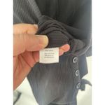 Bobi  Supreme Revolve Jersey Tied Waist V‎ Neck Black Jumpsuit Size XS Ribbed Photo 6