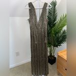 Sabina Musayev‎ Helena Gown Maxi Dress in Gold Size Large Photo 2