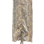 Red Berry Floral Mini Dress‎ Long Sleeve Ruched Drawstring Cottage Size Small Photo 3