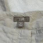 J. Jill Wide Leg Pants Women's Size 12 Stretch Khaki Linen Rayon Blend FLAW Tan Photo 6
