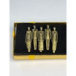 Vintage Laurel Burch Pin Brooch TRIBE People Human Brass Art Jewelry RARE Gold Photo 4