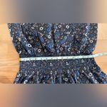 Outerknown  blue floral smocked waist ruffle dress size medium NWT Photo 5