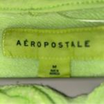 Aeropostale A87 Lime Green & White Hoodie Unisex Size Medium Lightweight Jacket! Photo 3
