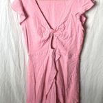 Gianni Bini GB: Pink Faux Tie-Front Dress- L Photo 0