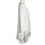 Stella Martini White Linen Lace Ethereal Dainty Billowy Tunic Top 1X NWT Italy Photo 2