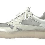 Stuart Weitzman  Ryan NEW White PVC-Paneled Leather Lace-Up Sneakers Shoes 6.5B Photo 0