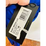 Ramy Brook NWT  Blue Satin Stretch Column Fit Open Back Milan Gown Dress Size 6 Photo 10