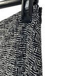 Talbots Vintage  Black Tan A-Line side zipper Midi 100% silk Skirt Size 12 Photo 3