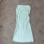 Timing Silky Mint Green Midi Dress Photo 5