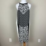 Chaus Dress Womens XL Black White Zip Halter Neck Shift‎ Sleeveless Knee Length Photo 5