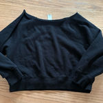 PINK - Victoria's Secret Off shoulder sweatshirt black Photo 0