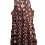 Loft  BLACK & TAN EYELET FIT AND FLARE DRESS Photo 2