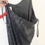 Mac Duggal NWT NEW Cutout Waist Sequin Dress Black Maxi Cocktail Size 2 Photo 8