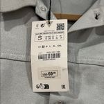 ZARA Women's Metallic Gray High Waist denim romper small Photo 2