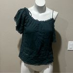Patrons of Peace  green cold shoulder nwt blouse Photo 6