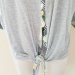 Oddy mixed media plaid floral top size medium Photo 4